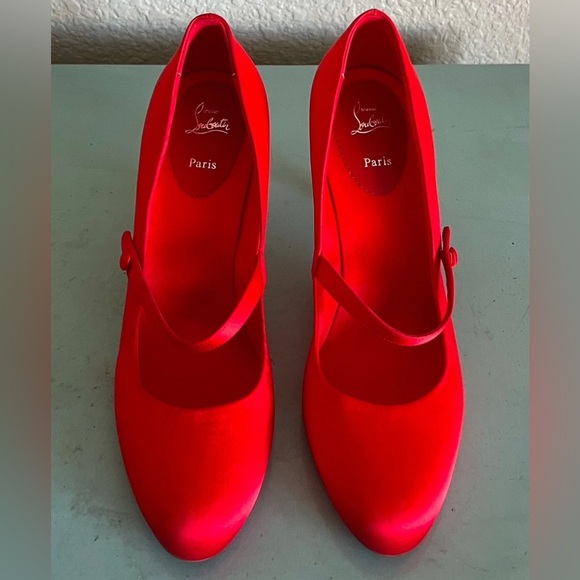 Christian Louboutin Pumppie Ole Red Mary Jane Heels Shoes 41 $870 - Picture 16 of 16